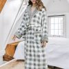 Robe de Chambre à carreaux Femme - Robe de Chambre Femme - Mes Doux Habits