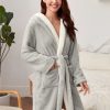 Robe de Chambre Courte Polaire Femme - Robe de Chambre Femme - Mes Doux Habits