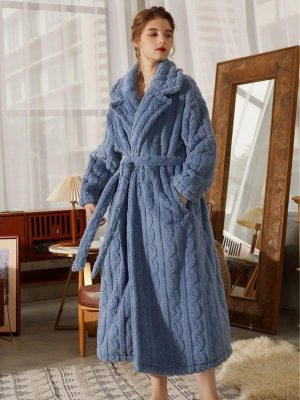 Robe de Chambre Éponge Femme - Robe de Chambre Femme - Mes Doux Habits