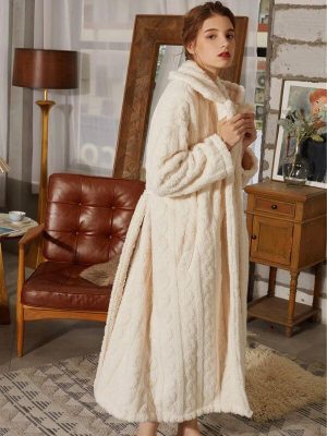 Robe de Chambre Éponge Femme - Robe de Chambre Femme - Mes Doux Habits