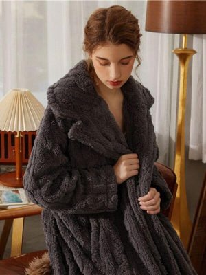 Robe de Chambre Éponge Femme - Robe de Chambre Femme - Mes Doux Habits