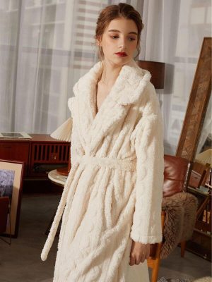 Robe de Chambre Éponge Femme - Robe de Chambre Femme - Mes Doux Habits