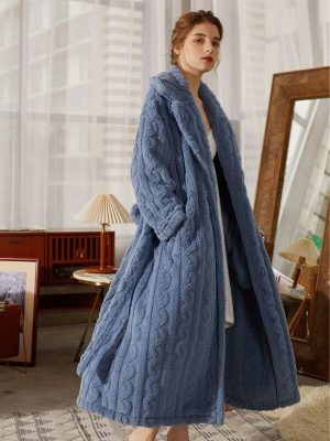 Robe de Chambre Éponge Femme - Robe de Chambre Femme - Mes Doux Habits