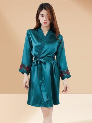 Robe de Chambre Femme Luxe Satin - Robe de Chambre Femme - Mes Doux Habits