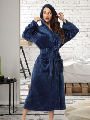 Robe de Chambre Femme Polaire Longue - Robe de Chambre Femme - Mes Doux Habits