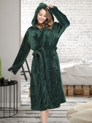 Robe de Chambre Femme Polaire Longue - Robe de Chambre Femme - Mes Doux Habits