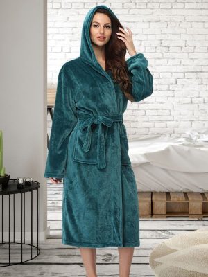 Robe de Chambre Femme Polaire Longue - Robe de Chambre Femme - Mes Doux Habits