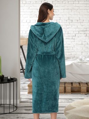 Robe de Chambre Femme Polaire Longue - Robe de Chambre Femme - Mes Doux Habits