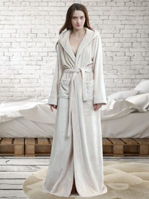 Robe de Chambre Longue Chaude pour Femme - Robe de Chambre Femme - Mes Doux Habits