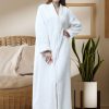 Robe de Chambre Polaire Femme avec fermeture éclair - Robe de Chambre Femme - Mes Doux Habits