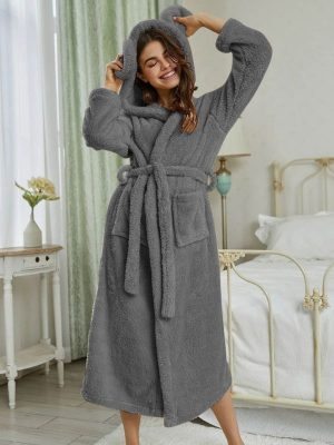 Robe de Chambre à Capuche Femme - Robe de Chambre Femme - Mes Doux Habits
