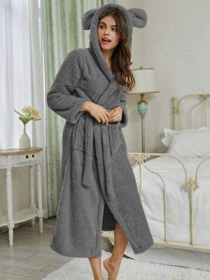 Robe de Chambre à Capuche Femme - Robe de Chambre Femme - Mes Doux Habits